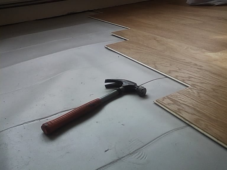 Fitted wooden floor