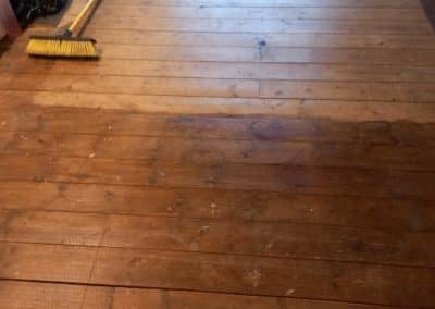 Pine Floorboard Restoration with Pine Slivers, in Tadworth