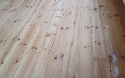 Pine Floorboard Restoration with Pine Slivers
