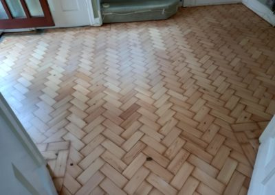 Pine Parquet Floor Restoration
