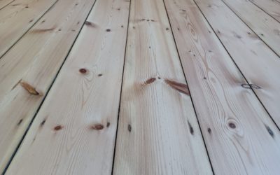 Pine Floorboard Restoration in Banstead, Surrey