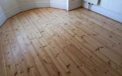 Pine Floorboard Restoration in Purley